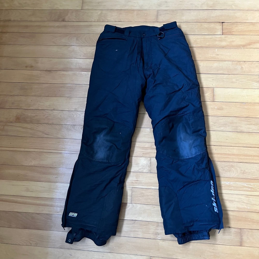 Ski-Doo RPM Black Snow Pants Mens Reinforced Knee Winter Snowmobile Gear
